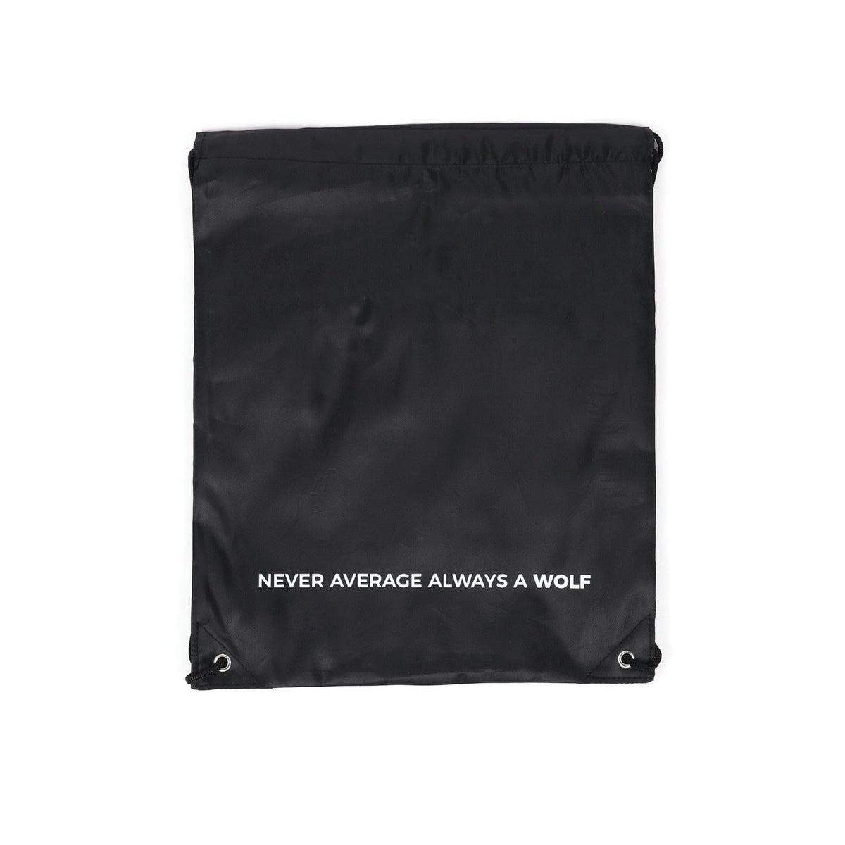 Black Draw String Sackpack Bag - Image 4