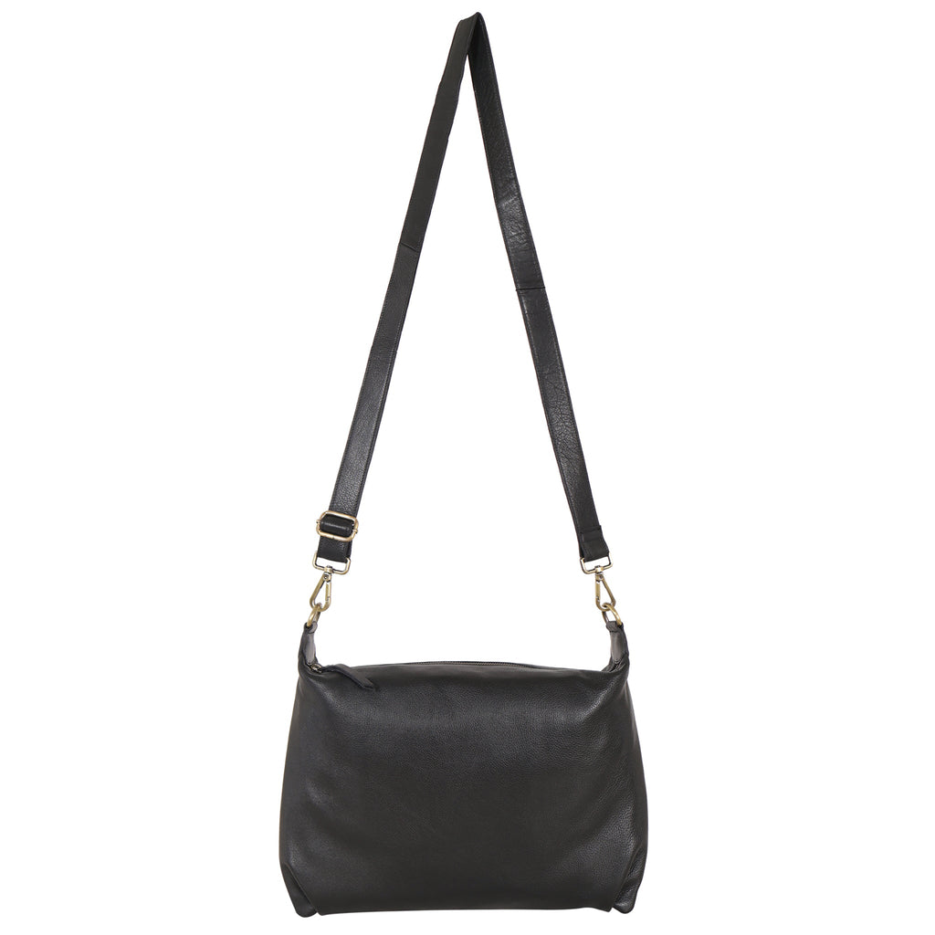 Avery Milled Leather Crossbody Bag - Image 9