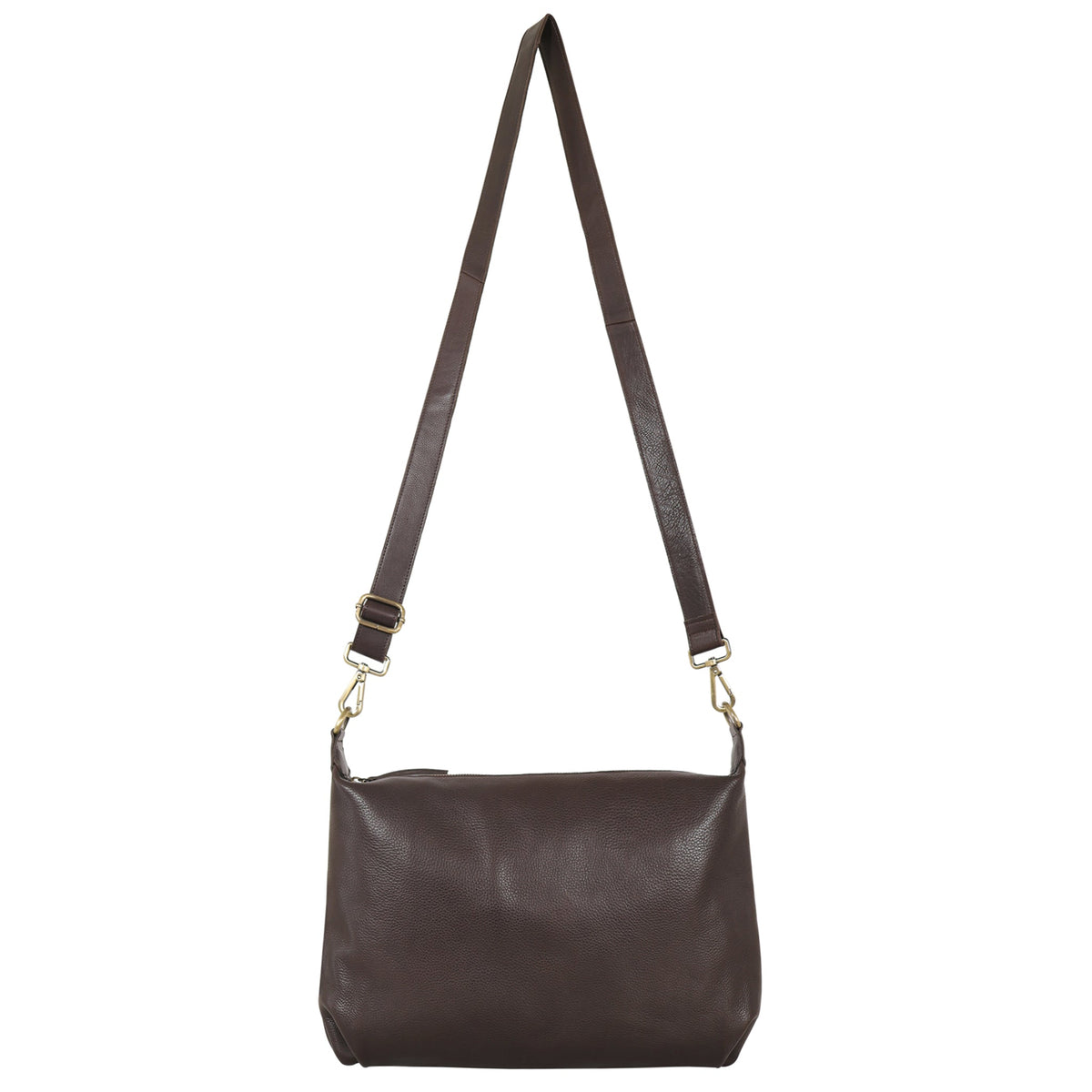 Avery Milled Leather Crossbody Bag - Image 13