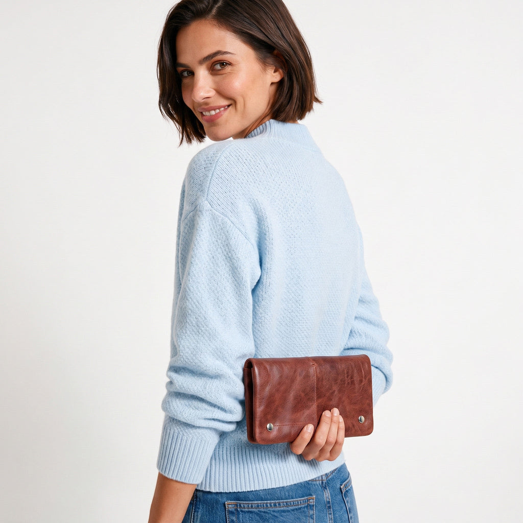 Terry Crackled Napa Leather Wallet - Image 5