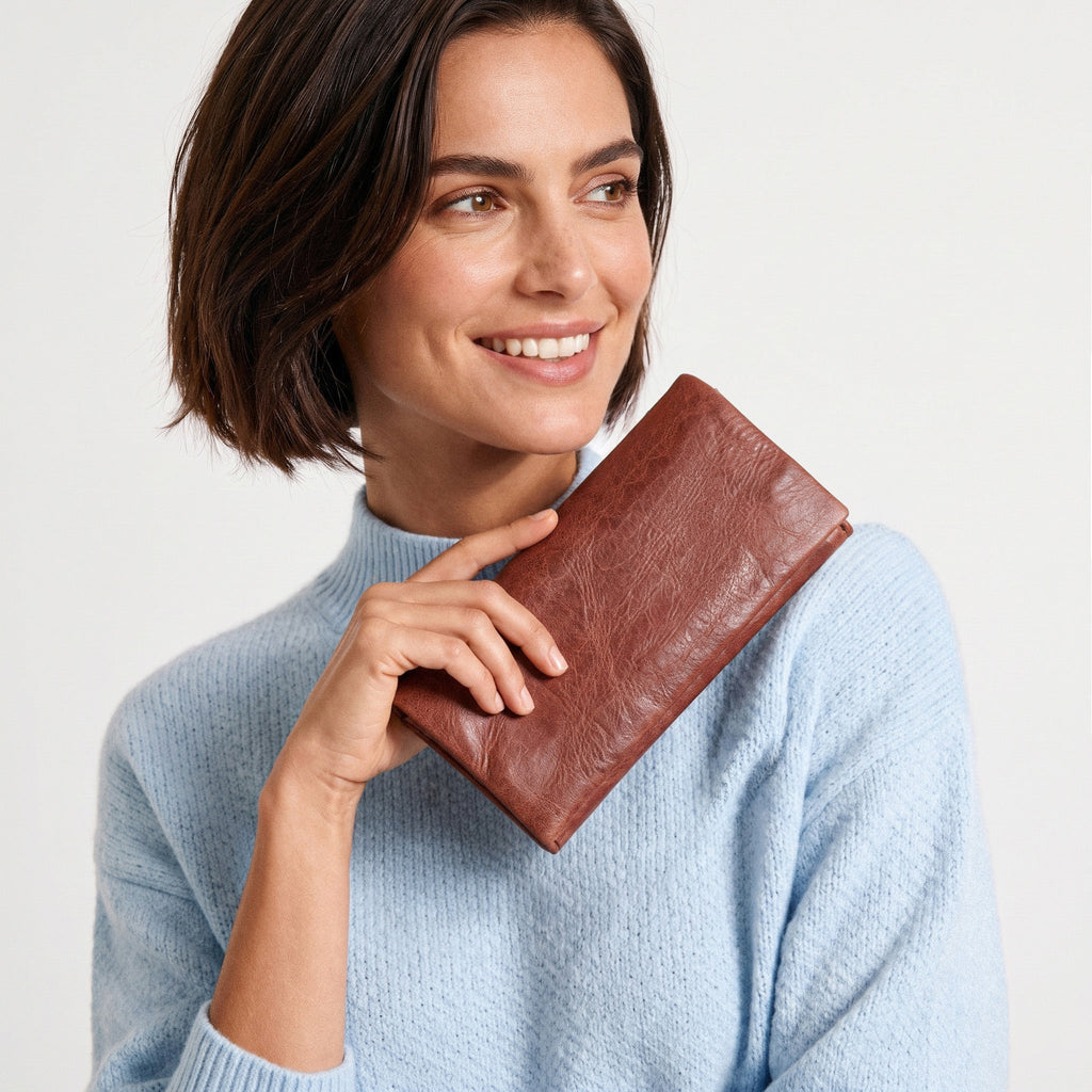 Eloise Crackled Napa Leather Wallet - Image 5