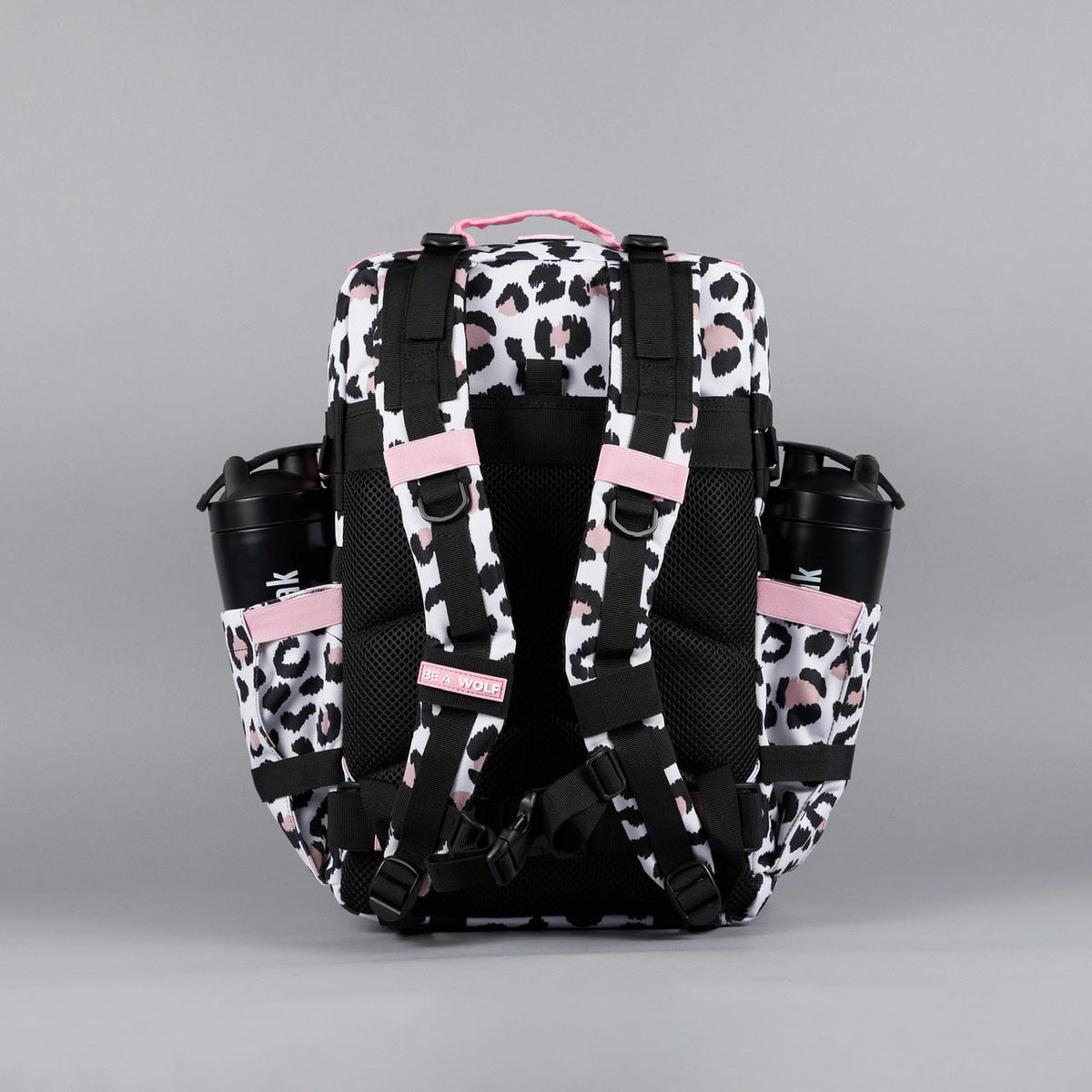 45L Backpack Leopard Pink Zip - Image 8