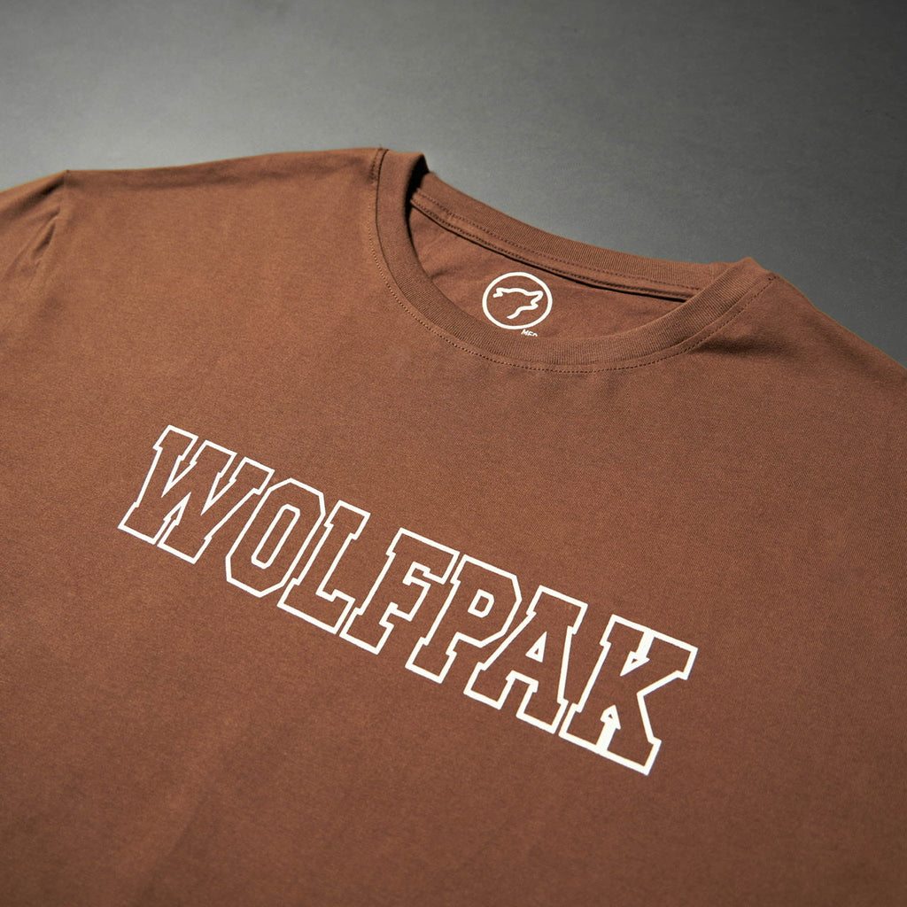 Women's Varsity Cropped Tee Mocha Brown - Image 9