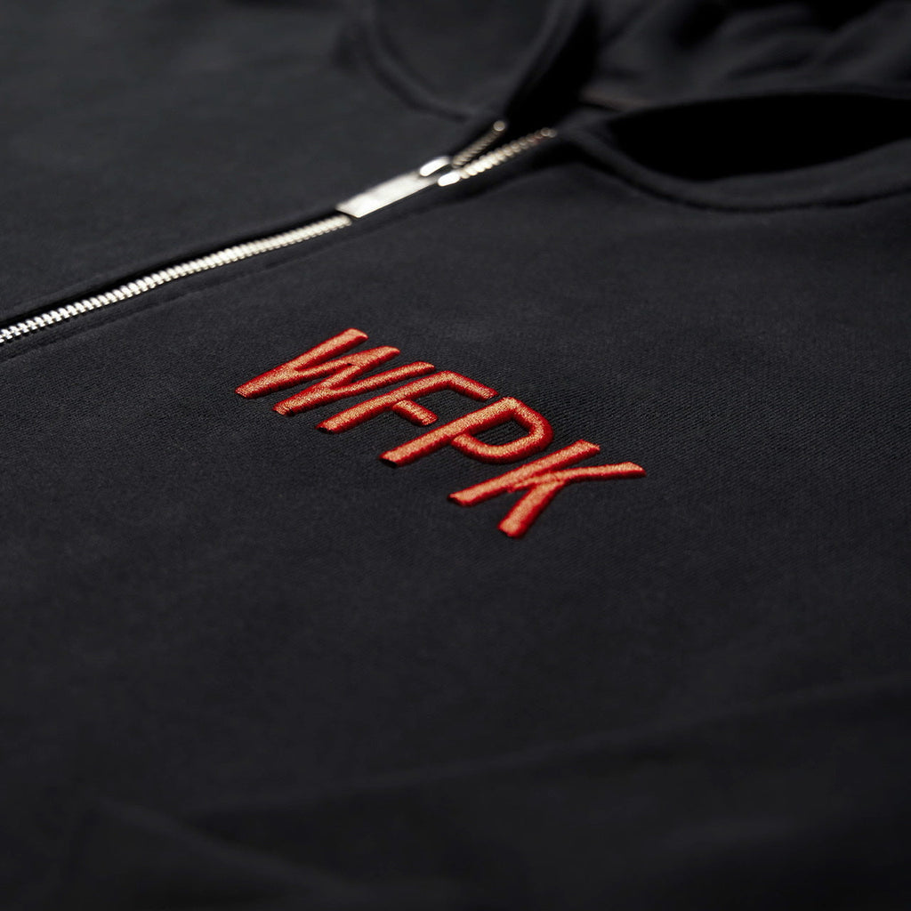 Alpha Black Savage Red Zip Up Hoodie - Image 8