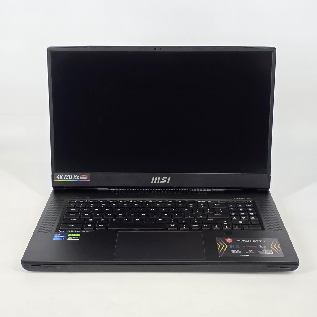 MSI Titan GT77 17.3 Black 2.0 GHz Intel Core i7 12th Gen. 32GB RAM 1TB Solid State Drive NVIDIA GeForce RTX 3070 Ti 8 GB