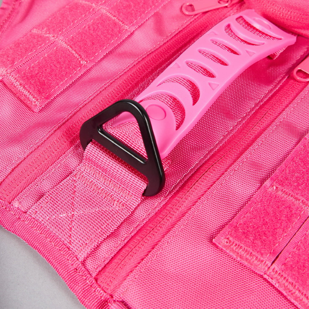 Neon Pink Tactical Dog Vest Harness - Image 12