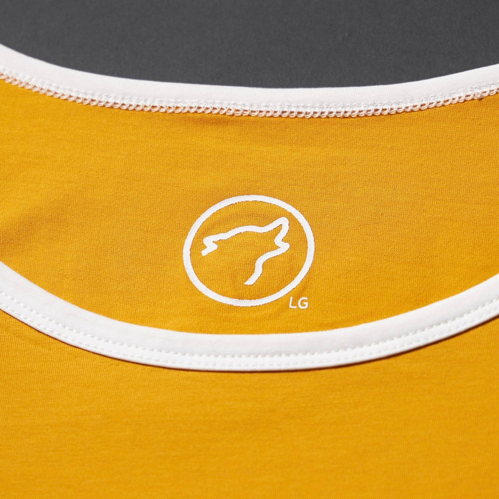 Men's Performance Tank Amber with Off White Border (SALE) - Image 4