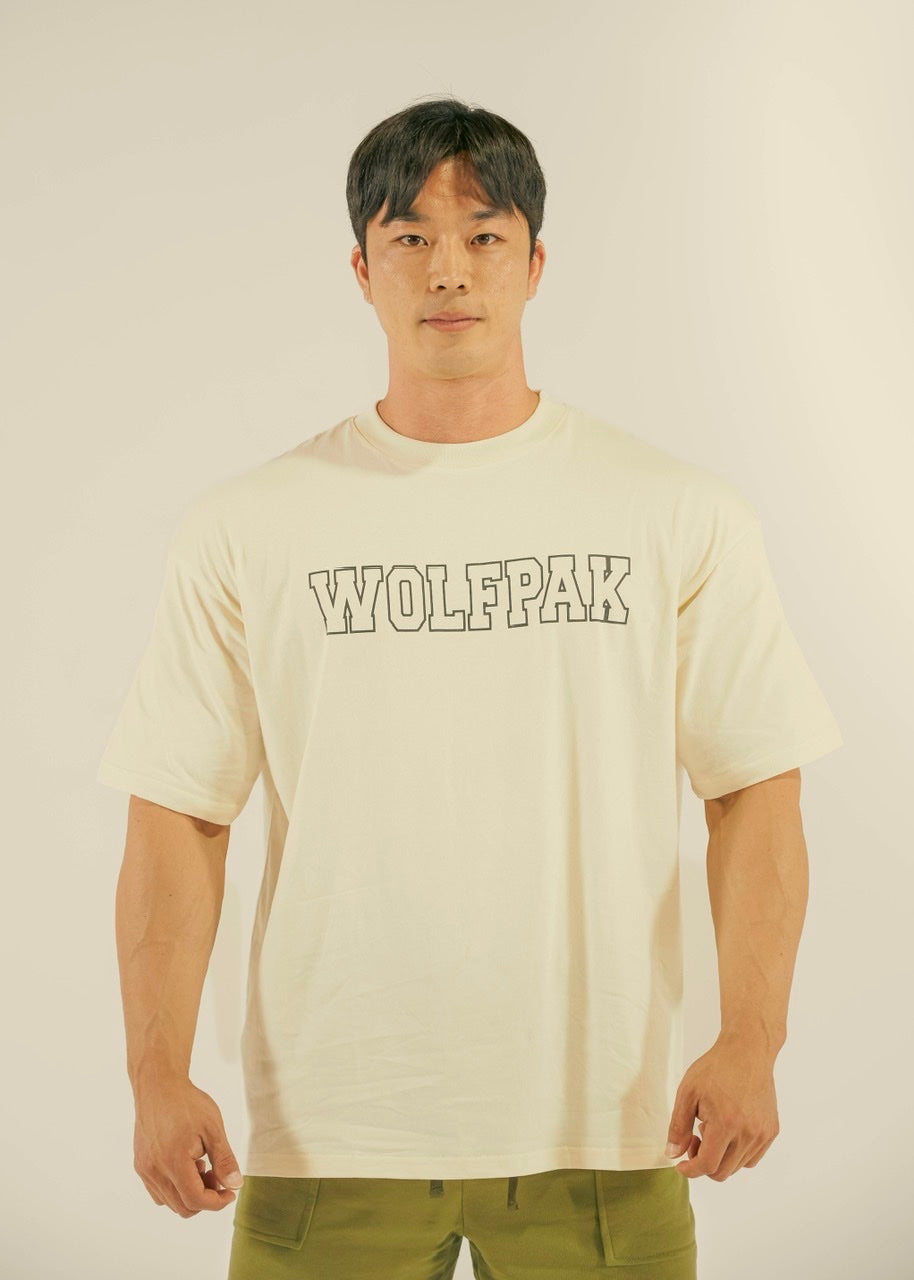 Men's Varsity Tee Cream (SALE) - Image 2