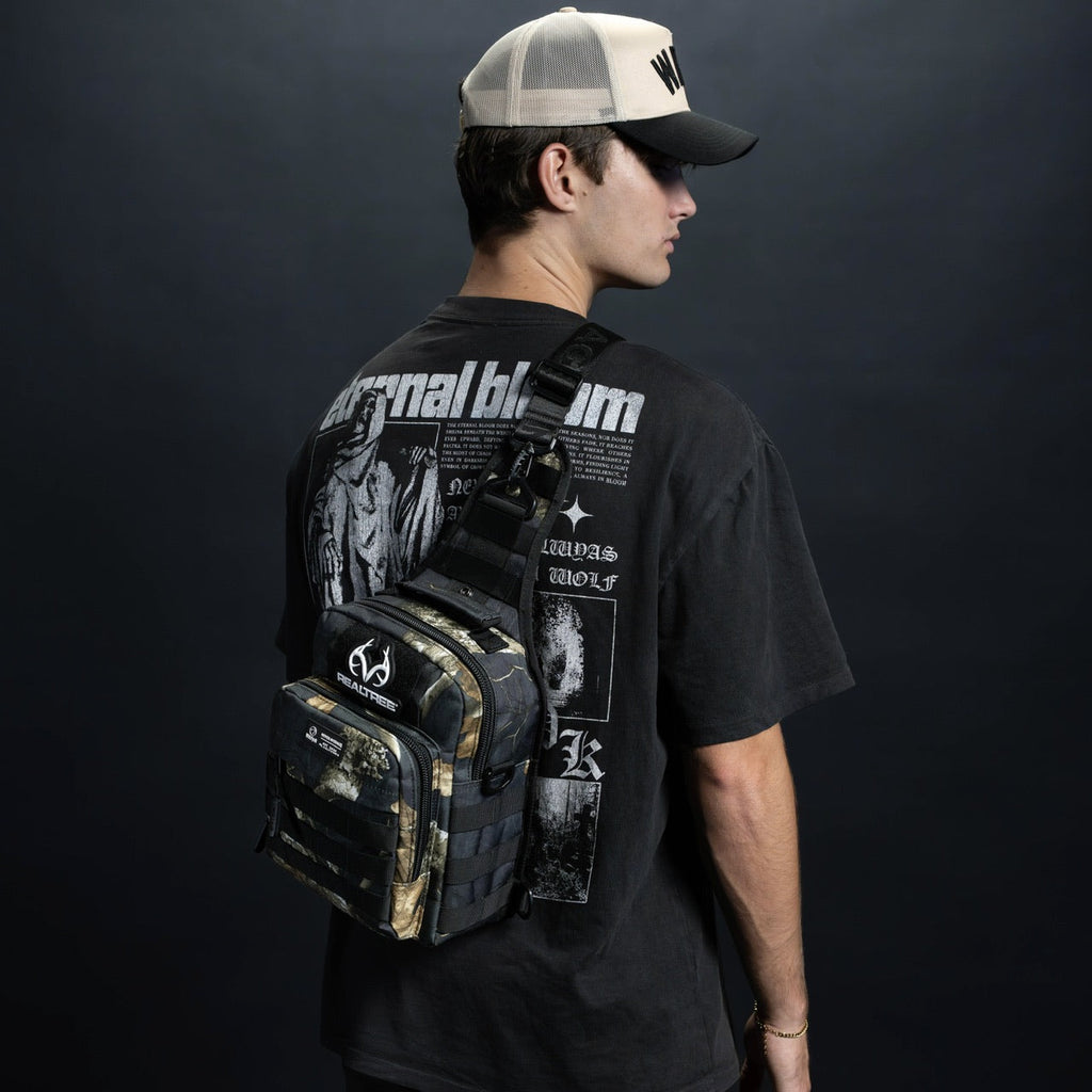9L Tactical Sling Bag Realtree Edge Black - Image 7