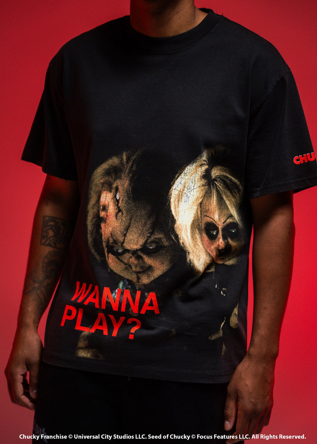 Chucky Wanna Play Graphic T-Shirt - Image 3