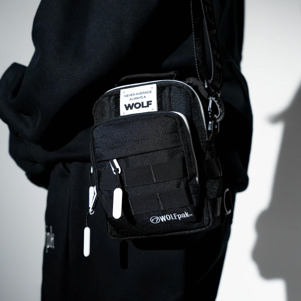 4L Mini Tactical Sling Bag Alpha Black White Accent - Image 5