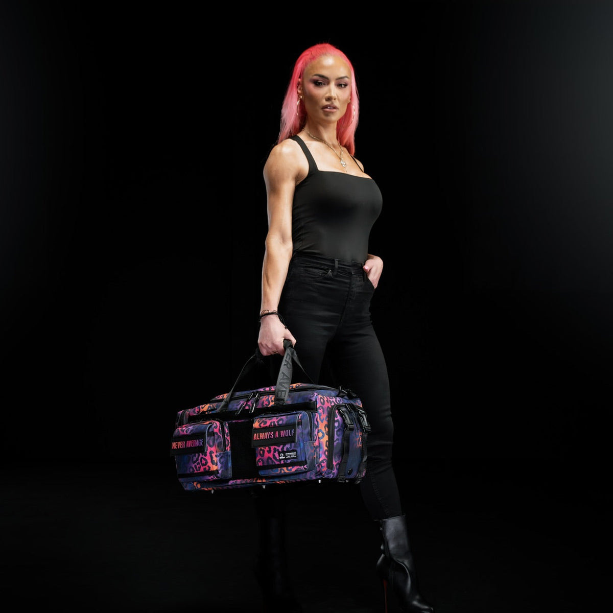 30L Perfect Duffle Bag Neon Leopard - Image 6