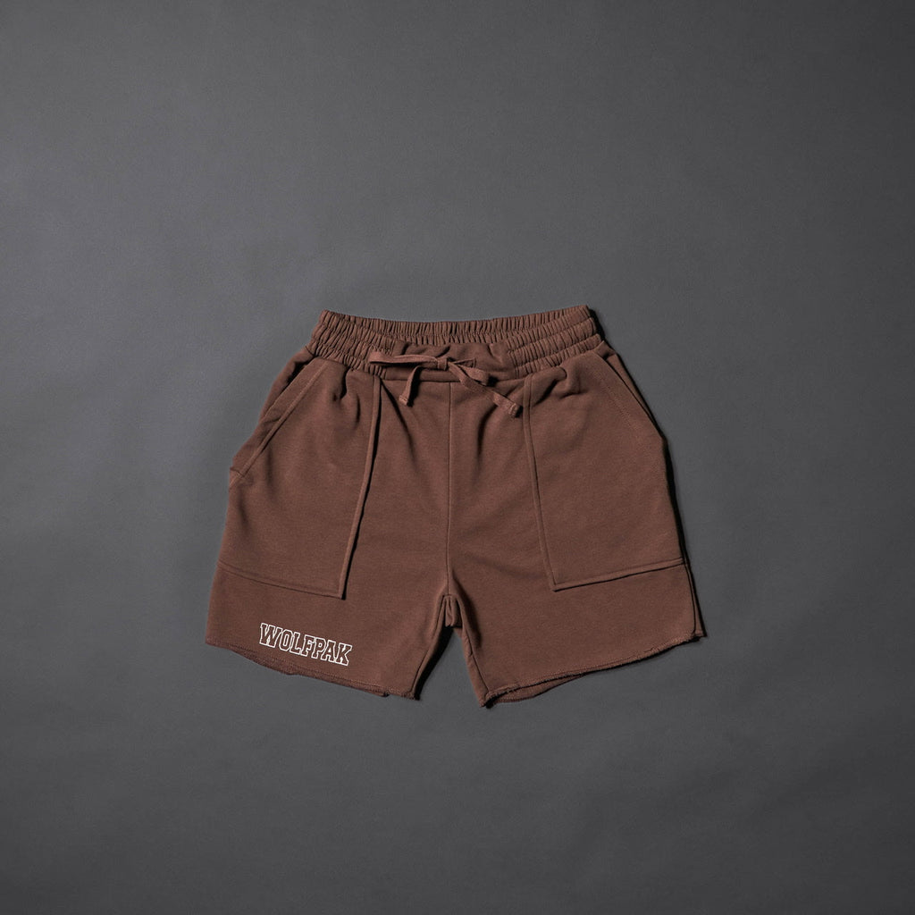 Men's Varsity Shorts Mocha Brown - Image 5