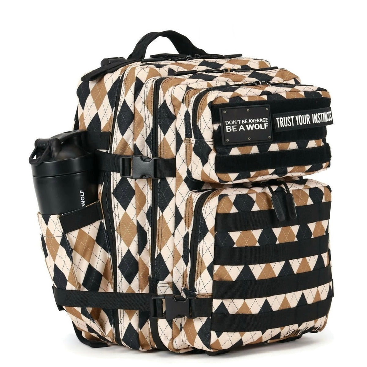 35L Backpack Argyle Print - Image 2