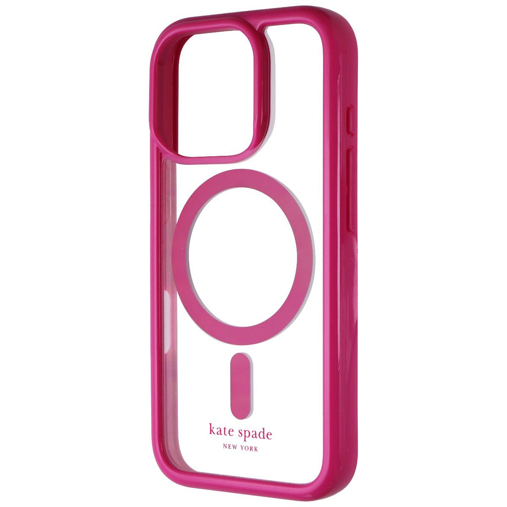 Kate Spade Ultra Protective Case for MagSafe for iPhone 16 Pro - Pink/Clear - New
