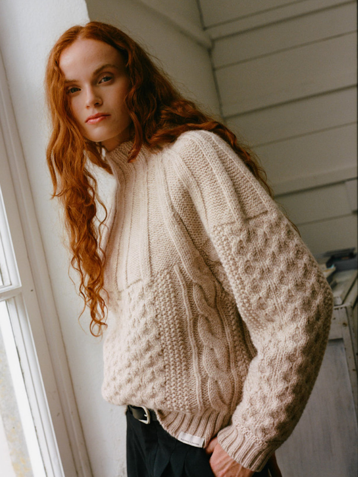Women's Amy Powney + Finisterre Aran Knit Jumper - Image 2
