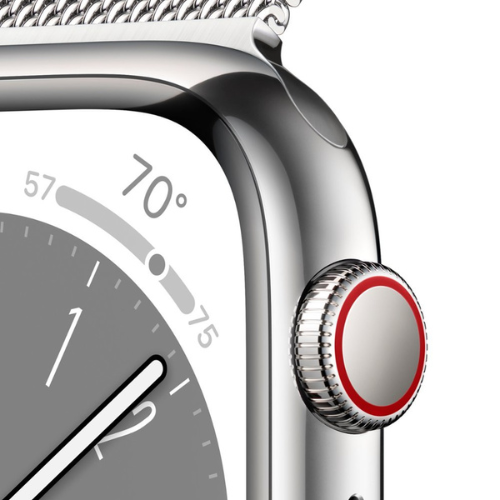 Apple Watch Series 8 41MM (GPS + Cellular) - Silver Stainless Steel - Image 3