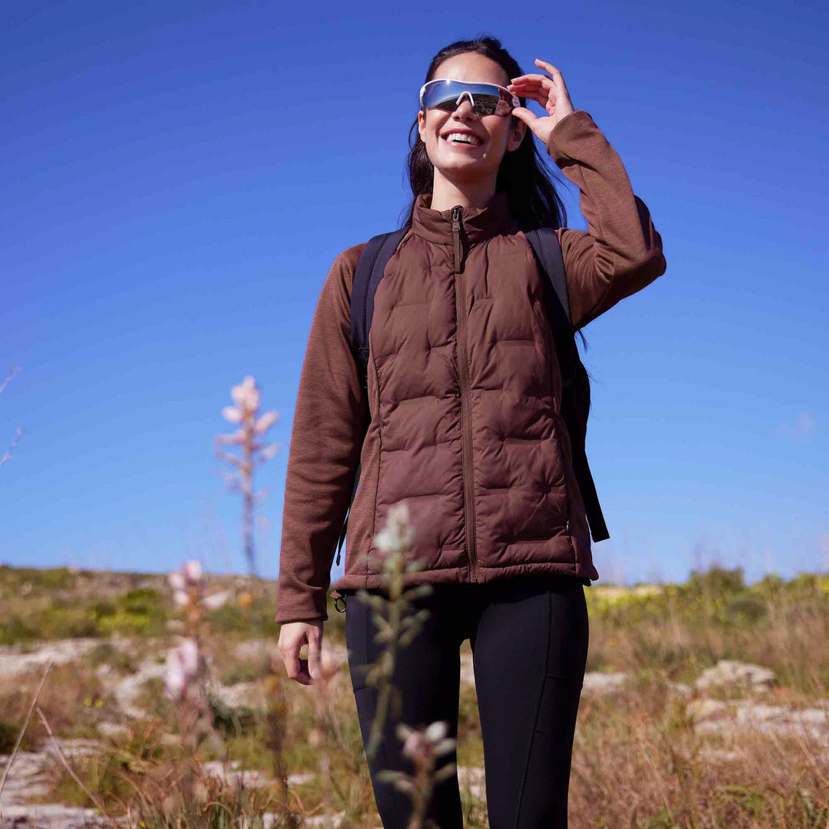 Arna Womens Lightweight Insulated Hybrid Jacket - Raspberry - Image 2