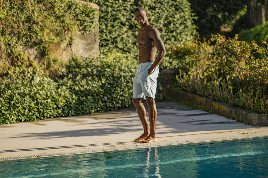 Aslan Mens Swimshorts - Muted Teal - Image 6
