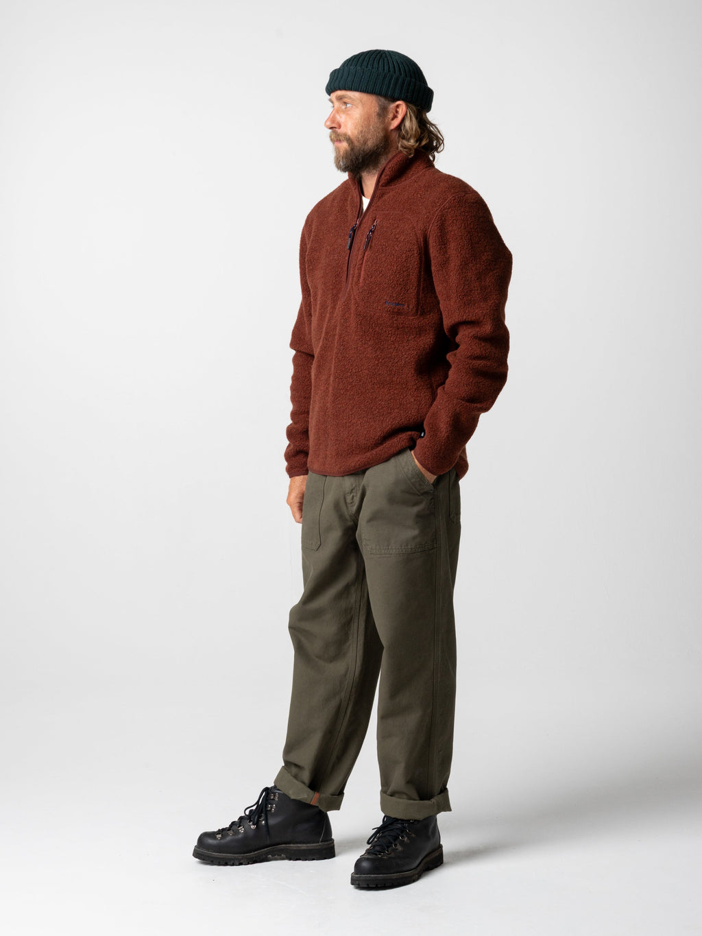 Men's Portell Wool 1/4 Zip Fleece - Image 4