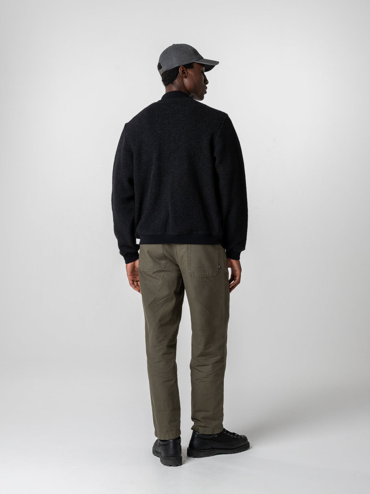 Men's Portell Wool Fleece Bomber Jacket - Image 5