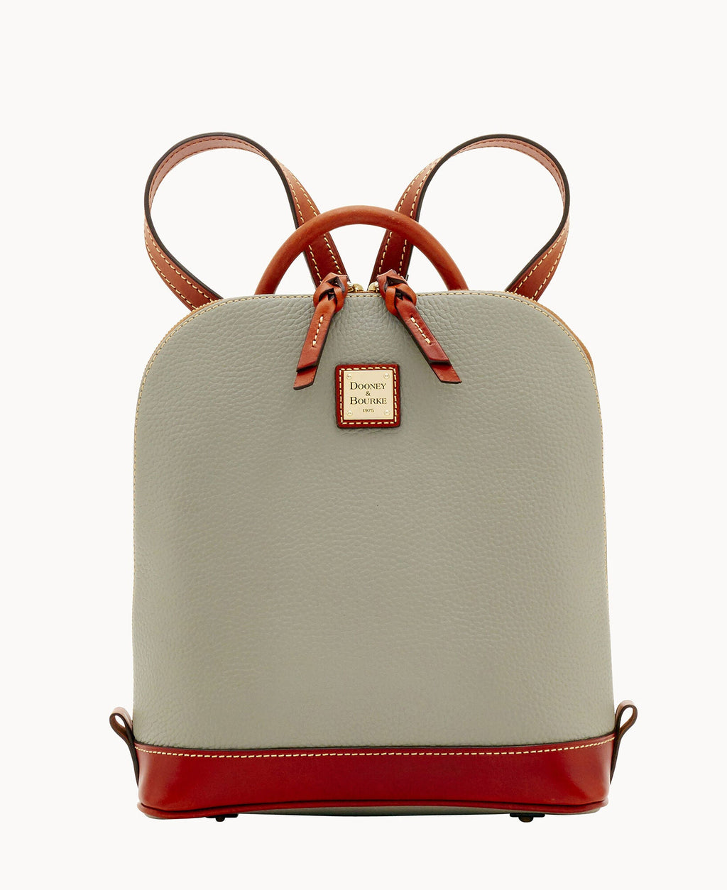 Pebble Grain Zip Pod Backpack - Smoke