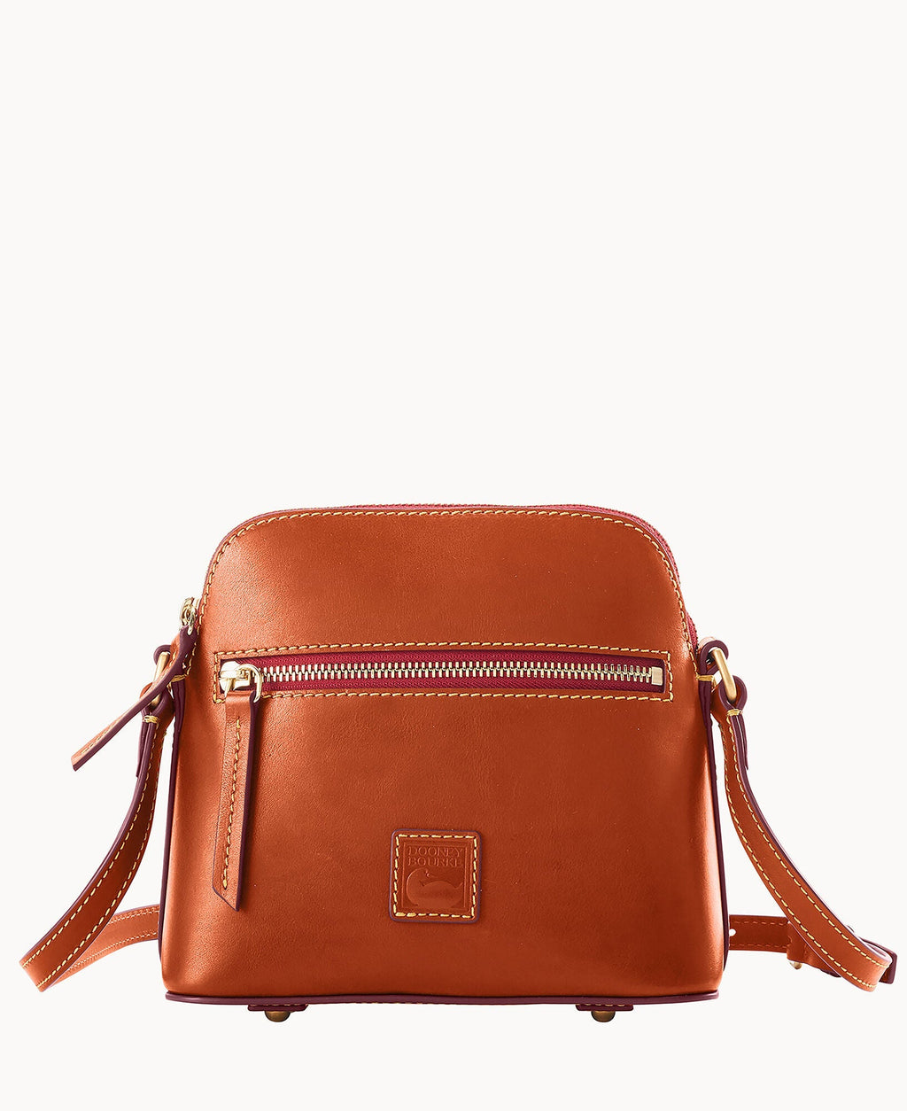 Florentine Zip Domed Crossbody - Natural