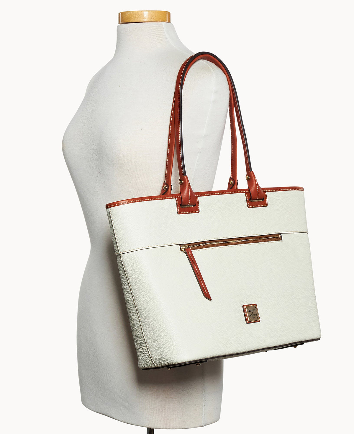 Pebble Grain Large Zip Tote - Image 48