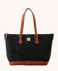 Suede Tote - Black
