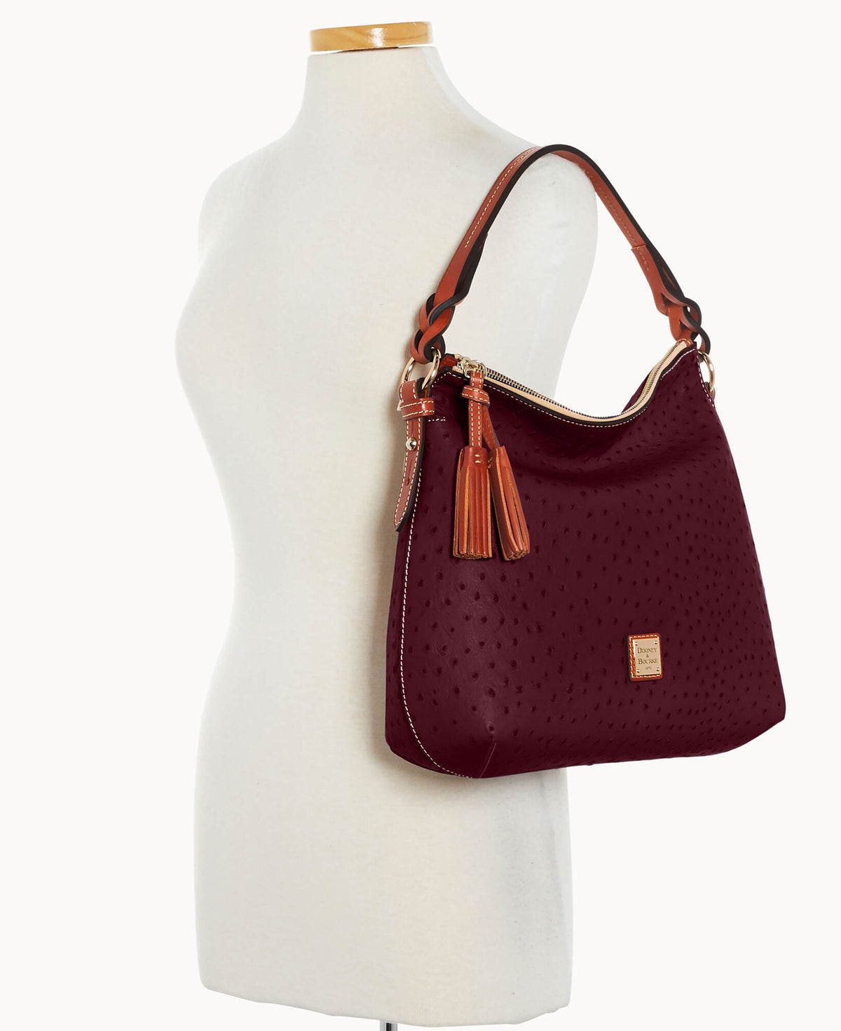 Ostrich Twist Strap Hobo - Image 36