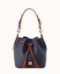 Pebble Grain Drawstring - Midnight Blue