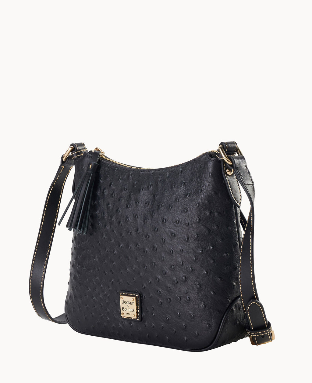 Ostrich Crossbody Hobo - Image 27