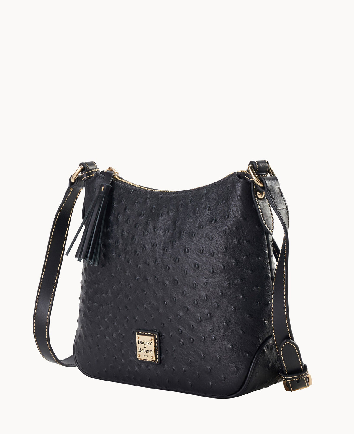 Ostrich Crossbody Hobo - Image 27