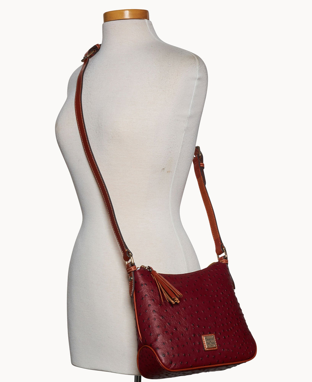 Ostrich Crossbody Hobo - Image 5