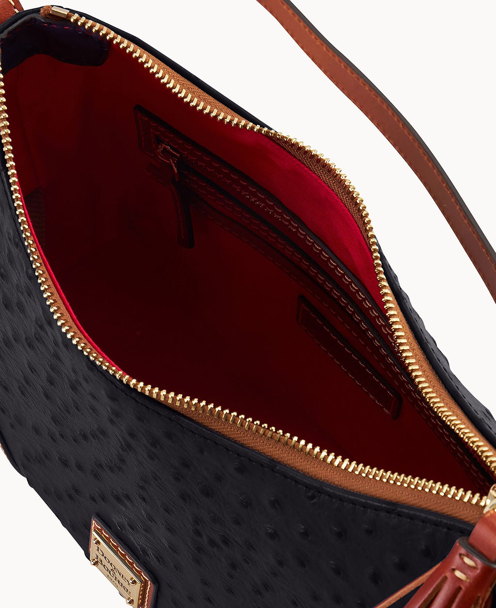 Ostrich Crossbody Hobo - Image 3