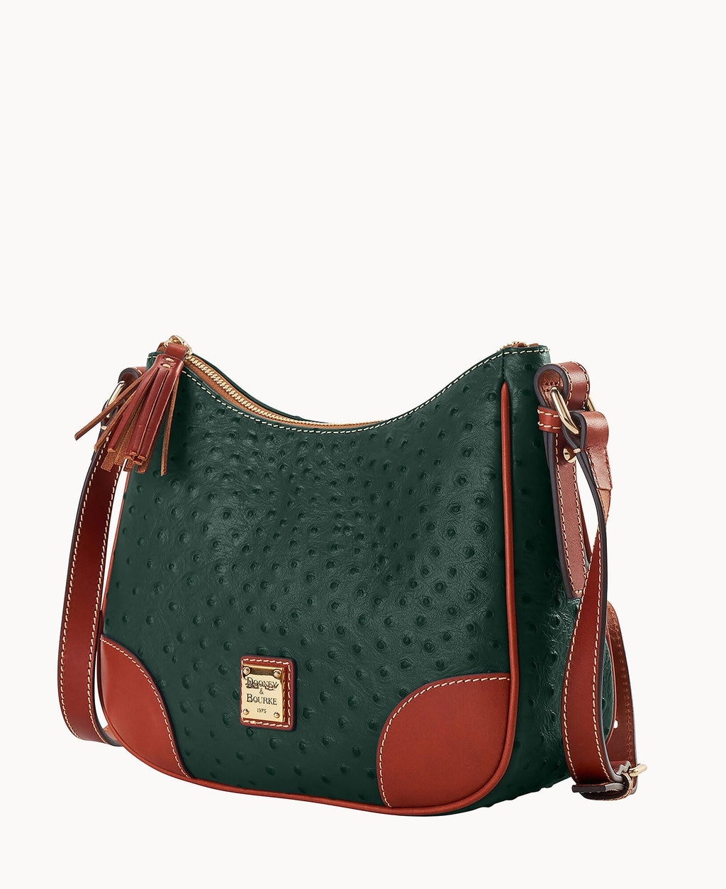 Ostrich Crossbody Hobo - Image 17