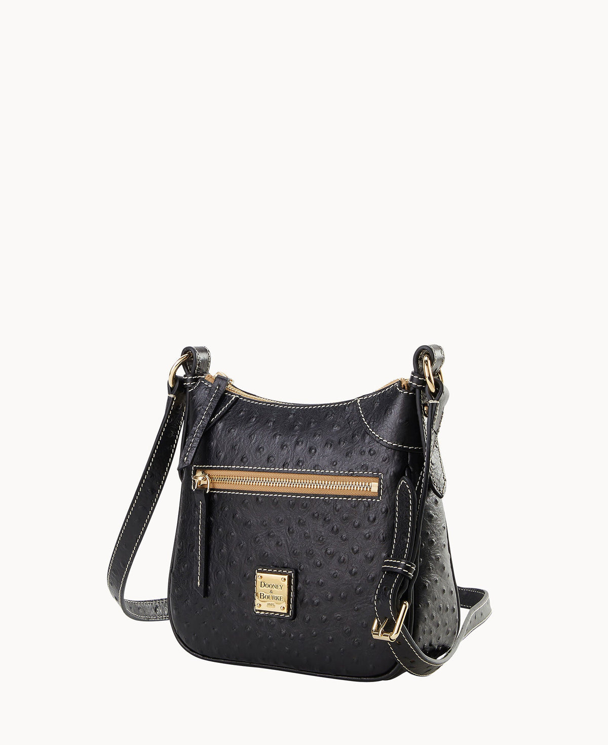 Ostrich Front Zip Crossbody - Image 14