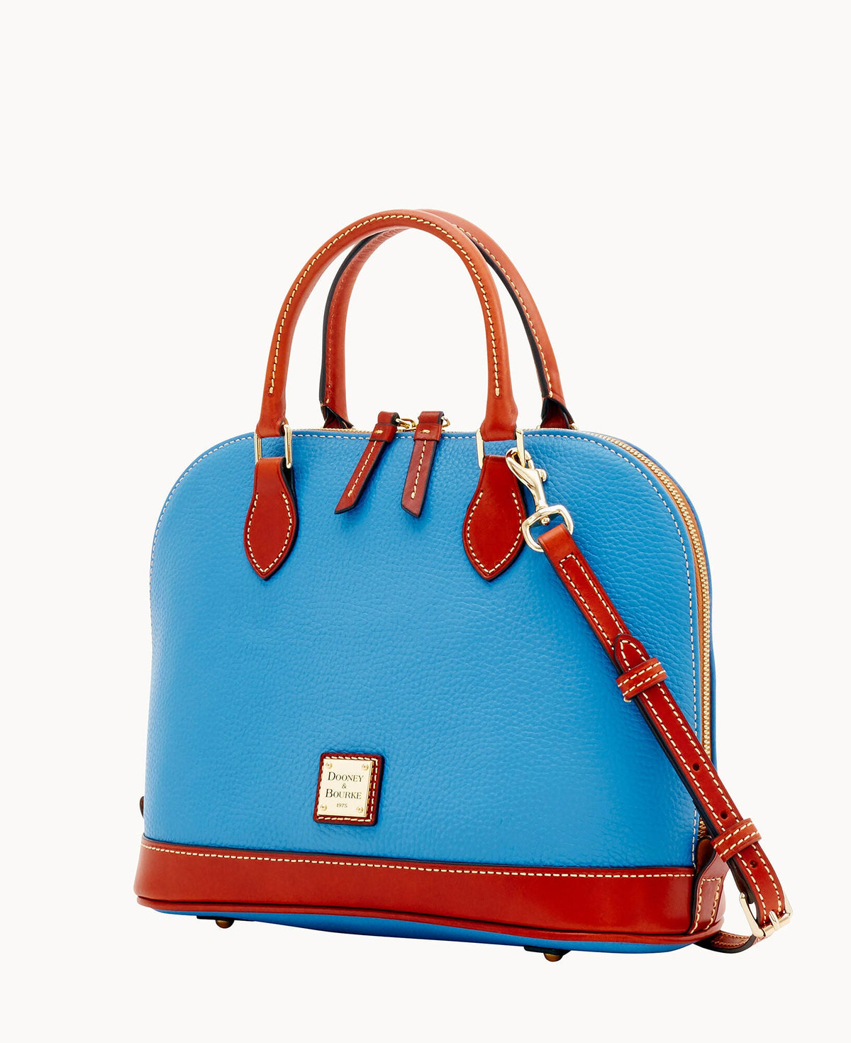 Pebble Grain Zip Zip Satchel - Image 62