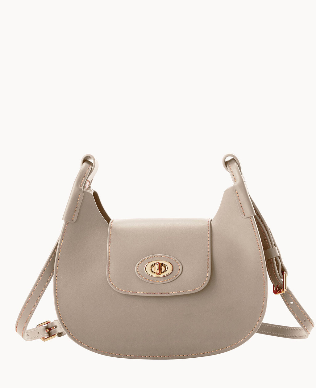 Sweety Leather Crossbody Hobo - Dove