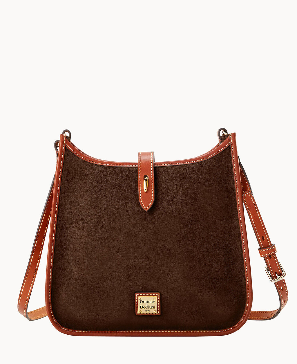 Suede Messenger Crossbody - Brown Tmoro