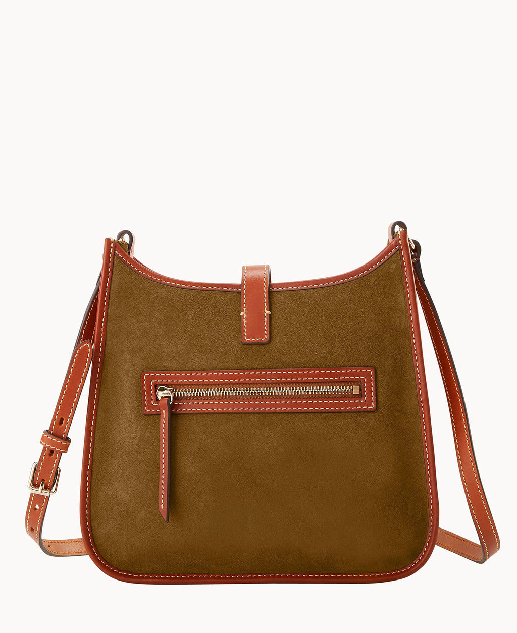 Suede Messenger Crossbody - Image 4