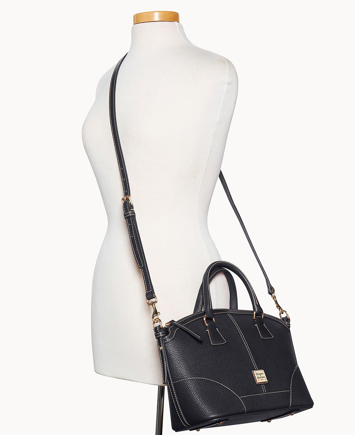 Pebble Grain Small Domed Satchel - Image 12
