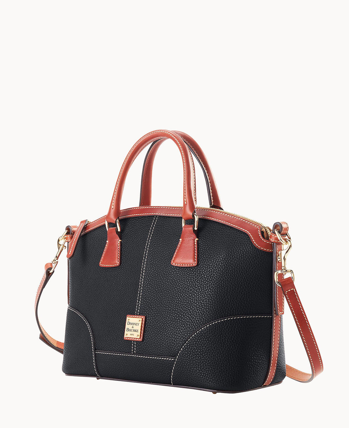 Pebble Grain Small Domed Satchel - Image 14
