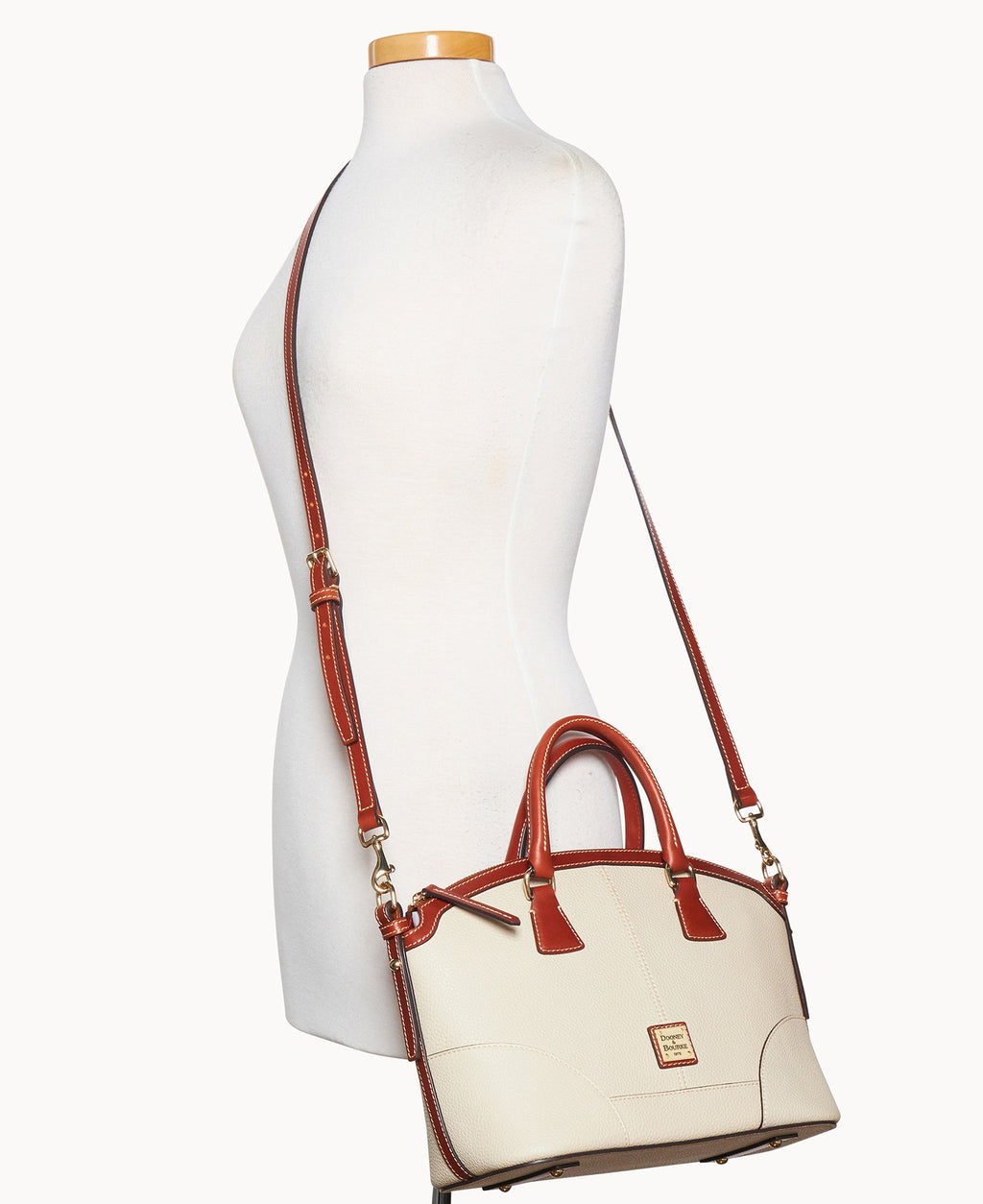 Pebble Grain Small Domed Satchel - Image 4