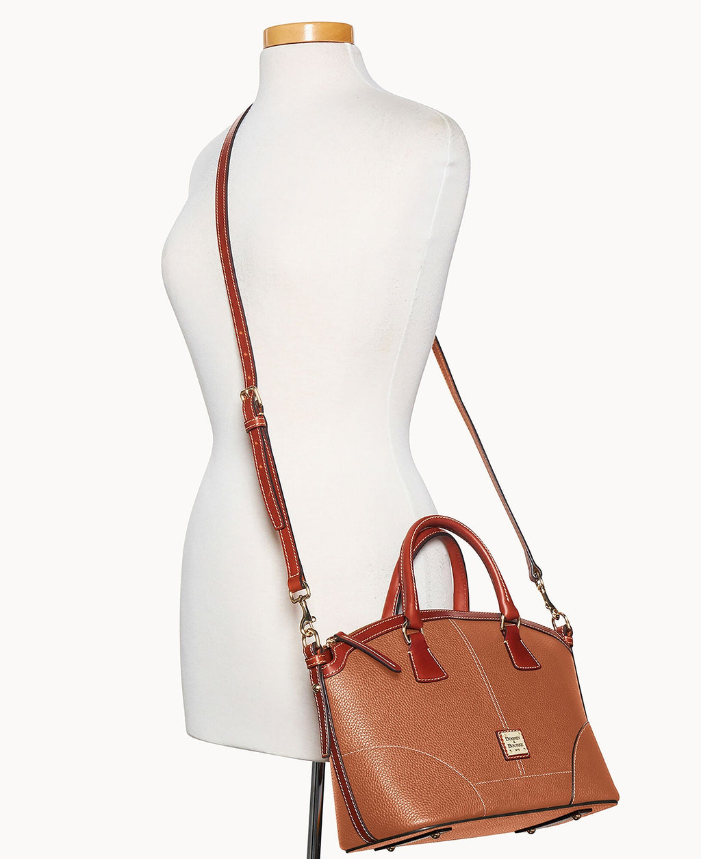 Pebble Grain Small Domed Satchel - Image 24