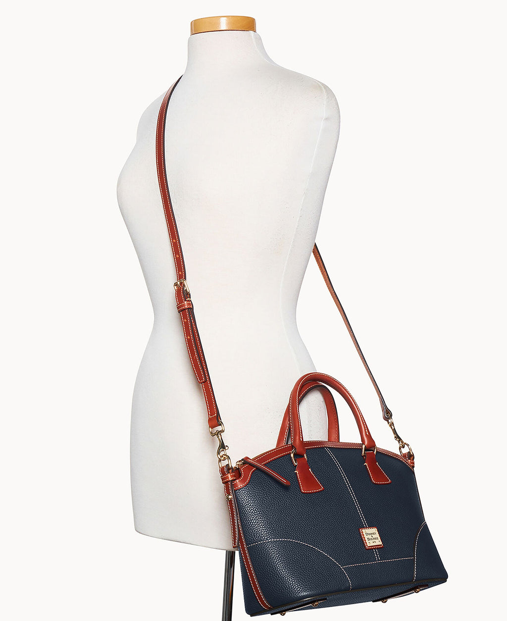 Pebble Grain Small Domed Satchel - Image 32