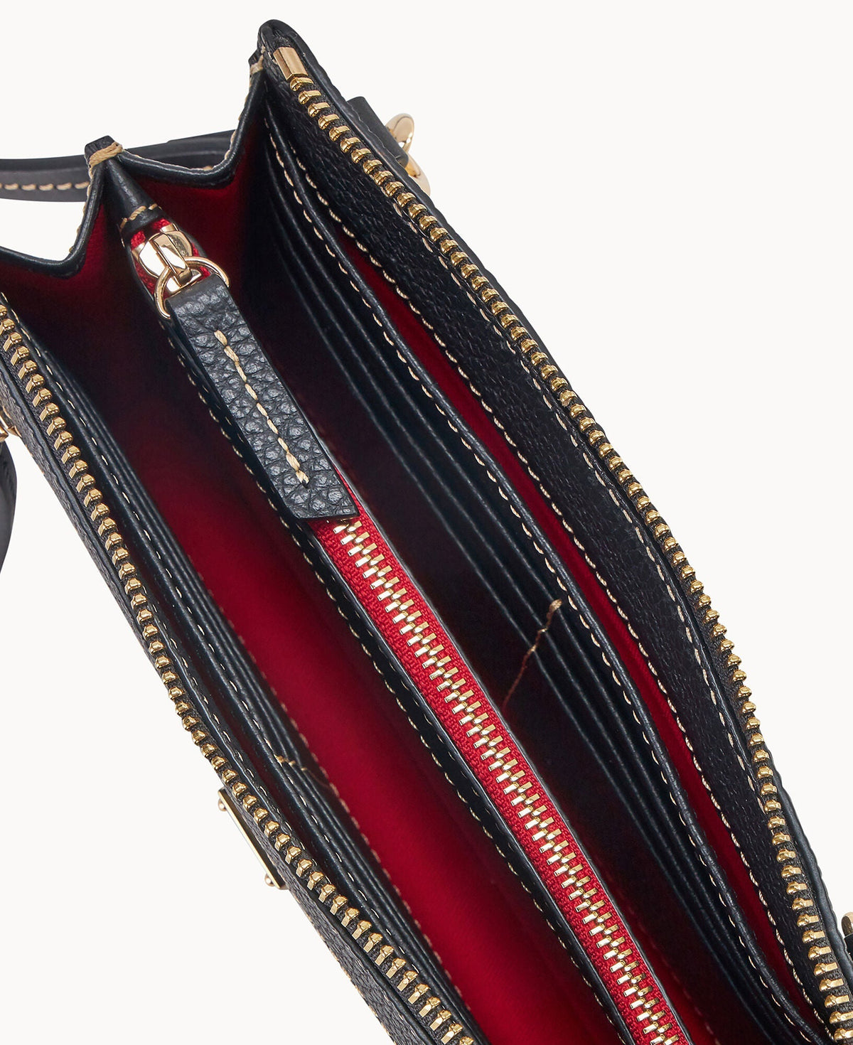 Pebble Grain Multi Zip Crossbody - Image 3