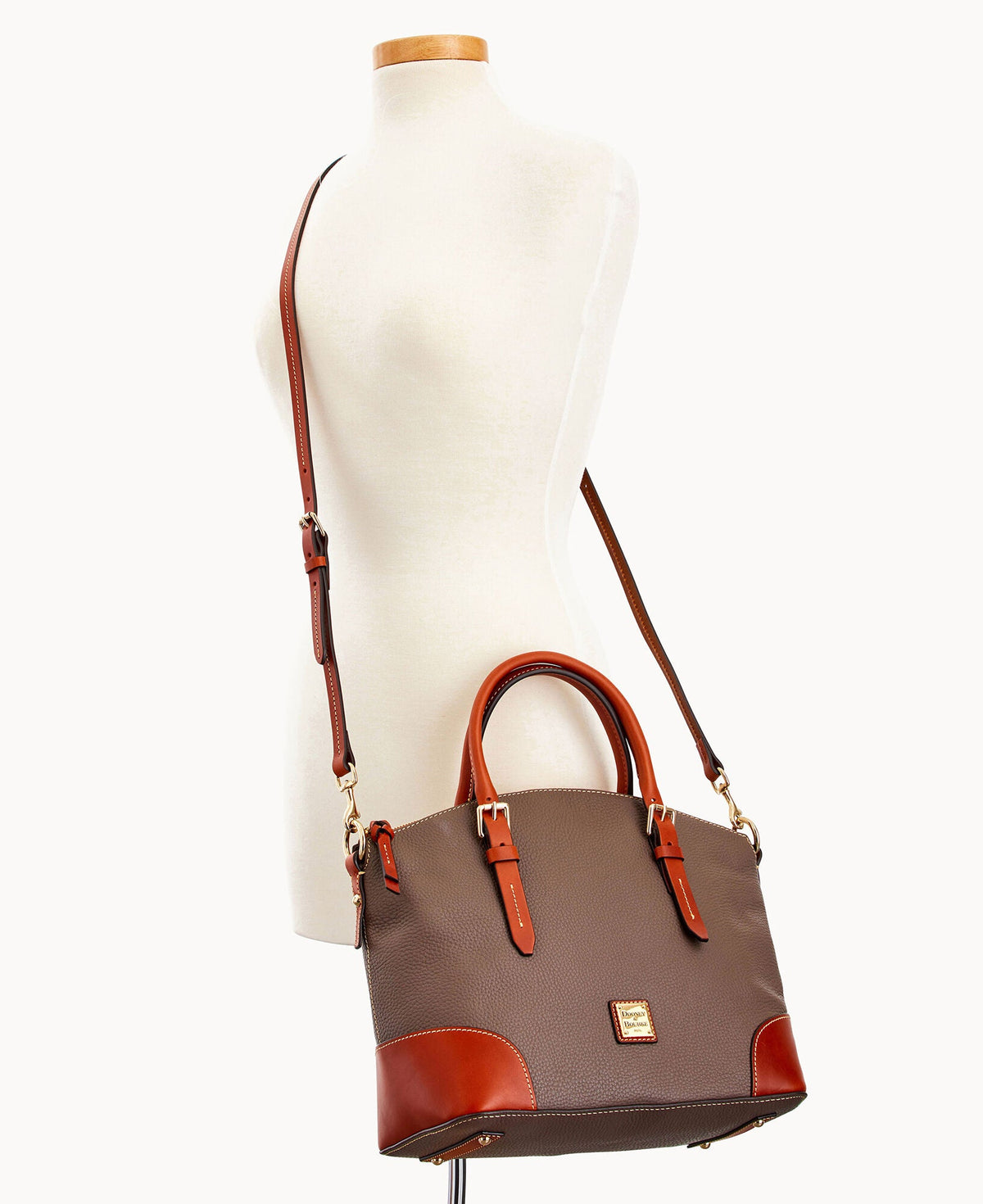 Pebble Grain Domed Satchel - Image 70