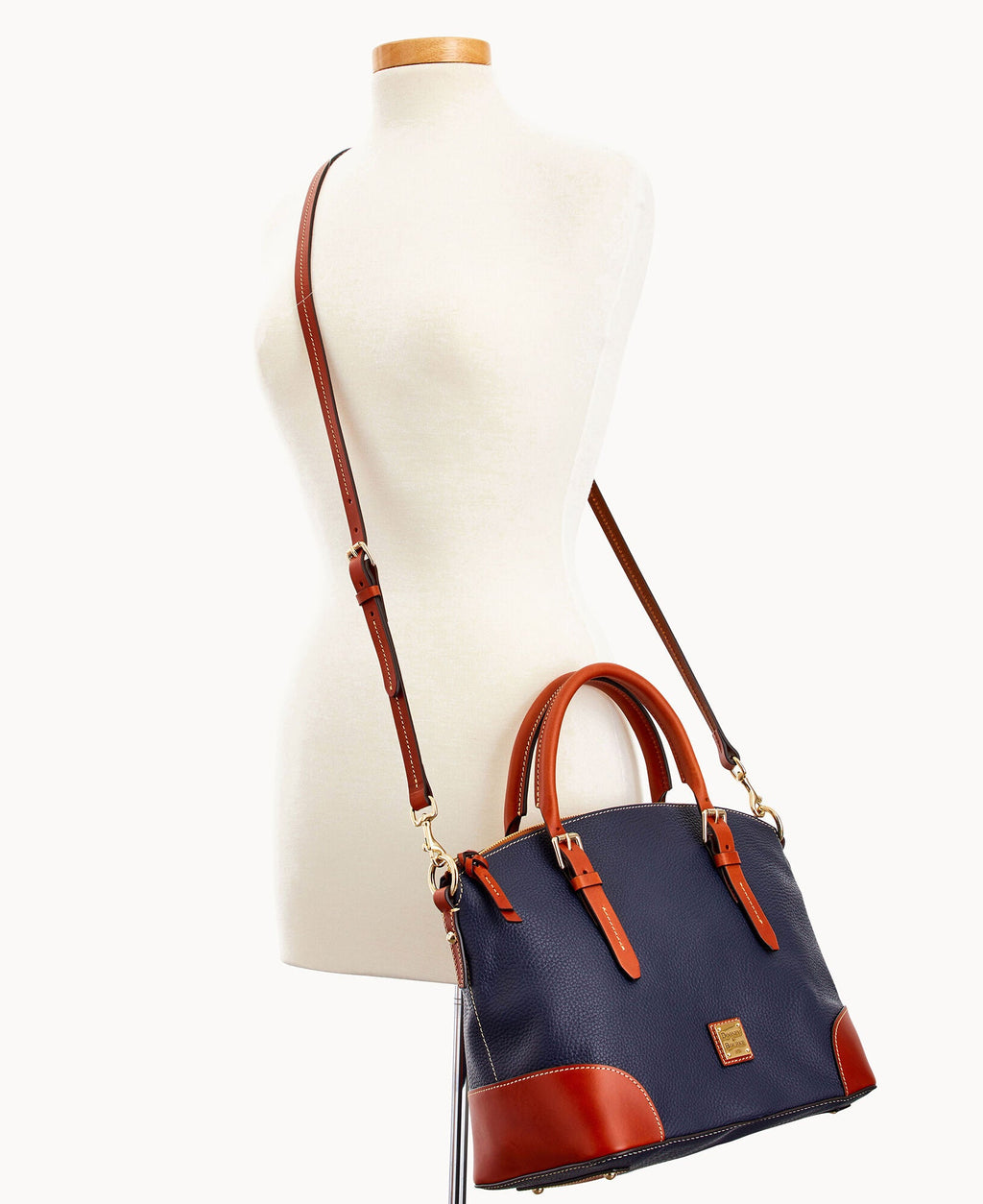Pebble Grain Domed Satchel - Image 5