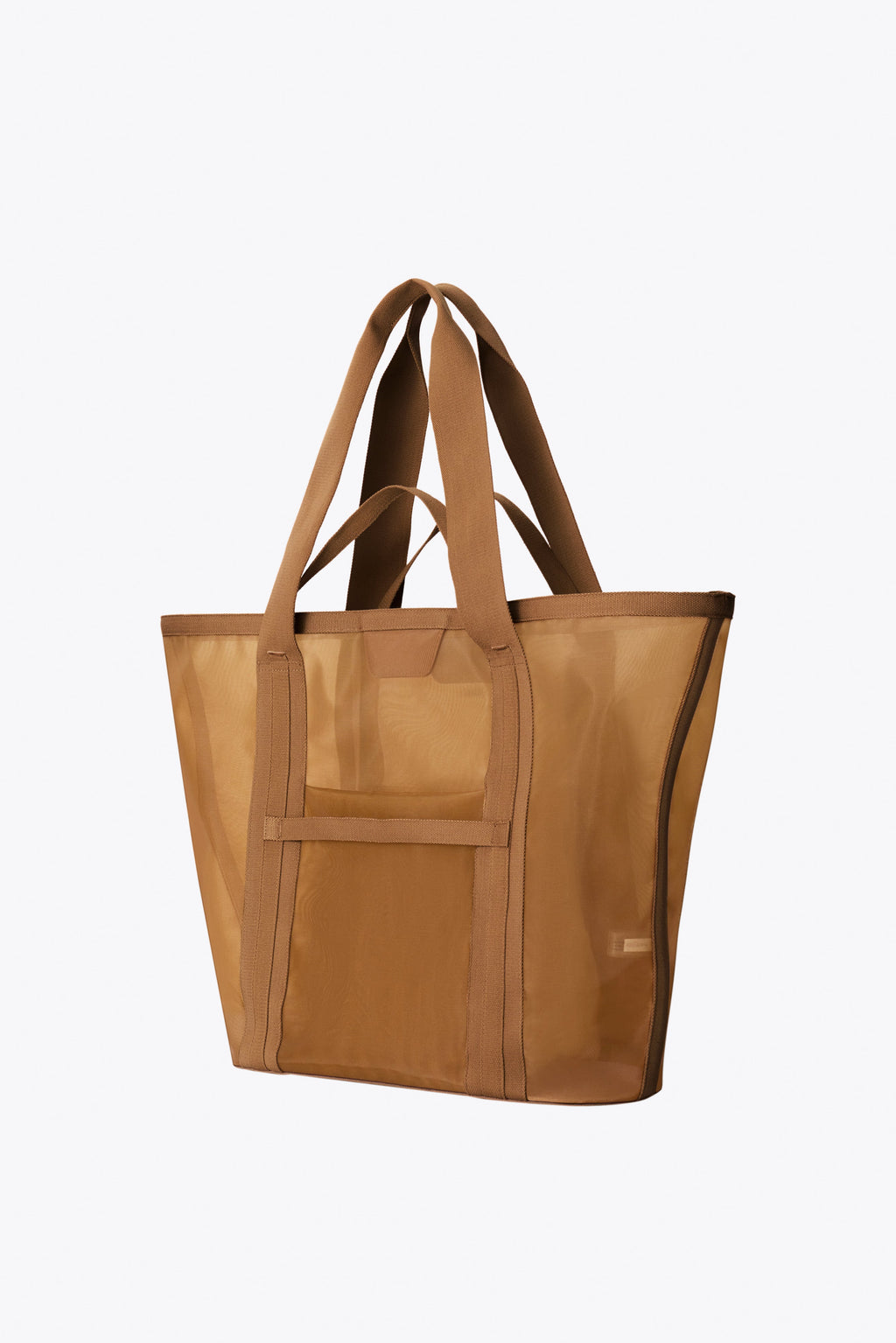 The Mesh Beach Tote in Camel - Image 2